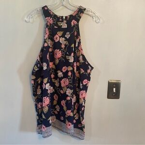 Torrid Floral Print Halter Tank size 1x